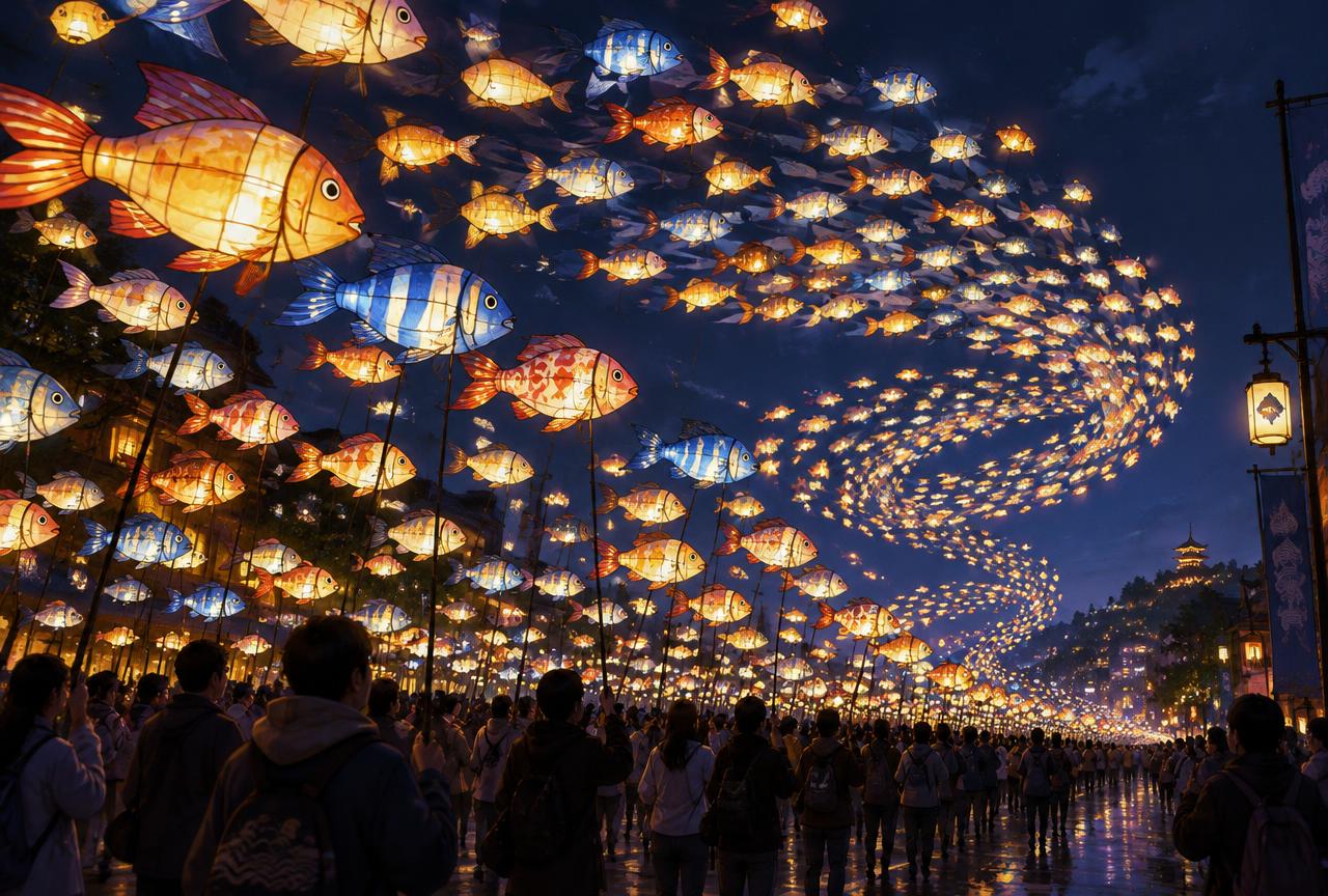 Illustrative concept: The School of 1,000 Fish