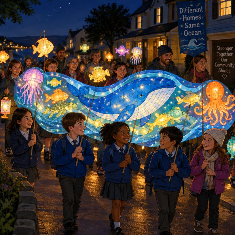 Illustrative concept: Neighborhood, School & Business Lanterns