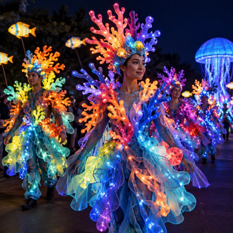 Illustrative concept: Coral Reef Costumes