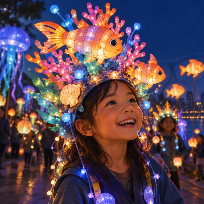Illustrative concept: Lantern Hats & Headpieces