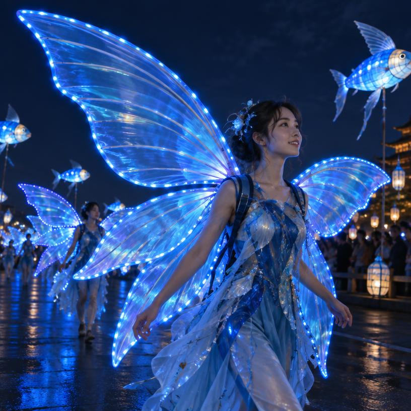 Illustrative concept: Glowing Wings